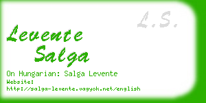 levente salga business card